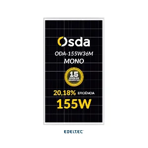 Modulo solar osda 155w oda-155w18m 36 cells mono - 2120 un/cntr